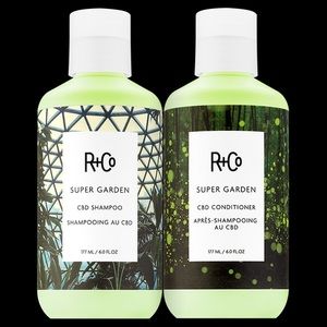R+Co SUPER GARDEN CBD SHAMPOO + CONDITIONER SET
